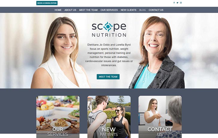 Scope Nutrition - Perth WordPress